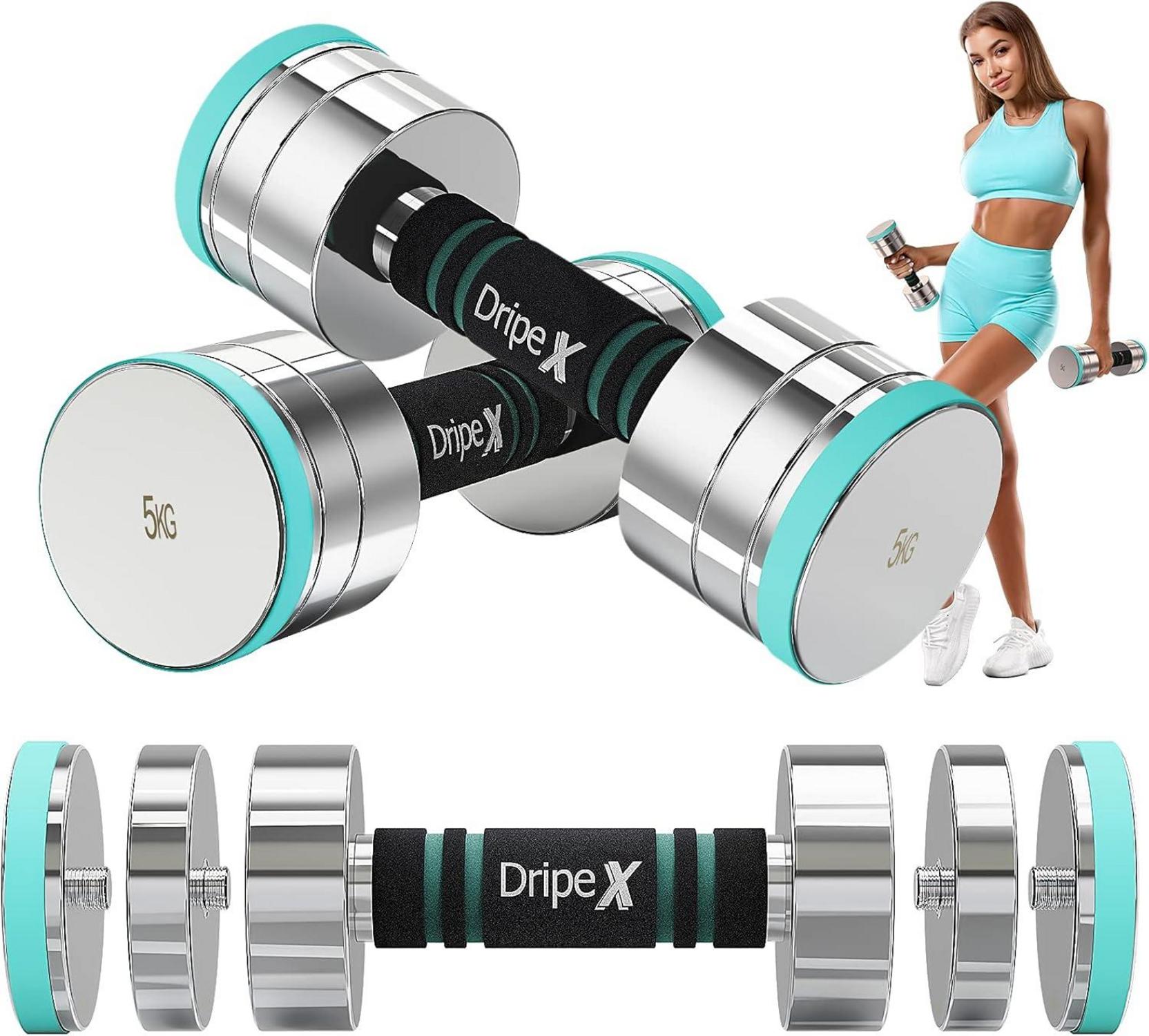 Verstellbare Kurzhanteln Set 2,5-50kg Stahl mit Schaumstoff Griff - Fitness Hanteln