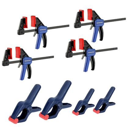 Mini Einhandzwinge und Federzwinge Set 8tlg. Holzbearbeitung