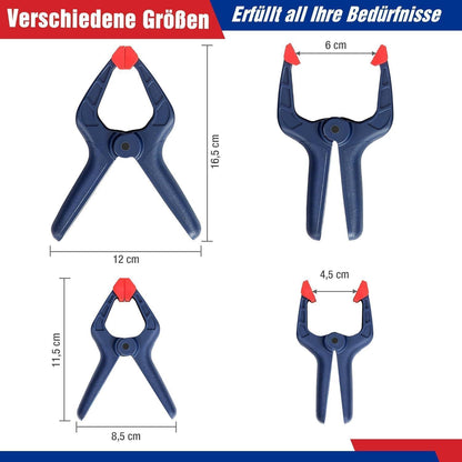 Mini Einhandzwinge und Federzwinge Set 8tlg. Holzbearbeitung