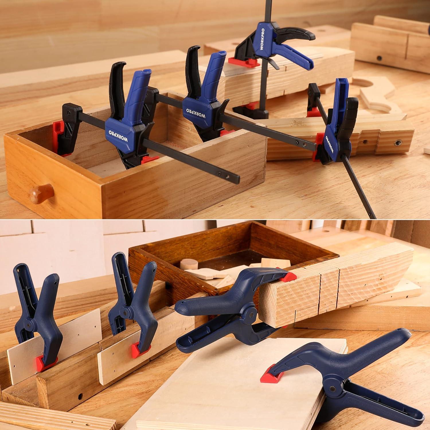 Mini Einhandzwinge und Federzwinge Set 8tlg. Schraubzwingen