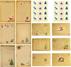 Weihnachts Briefpapier Umschlag Set 24 Stück Weihnachtskarte