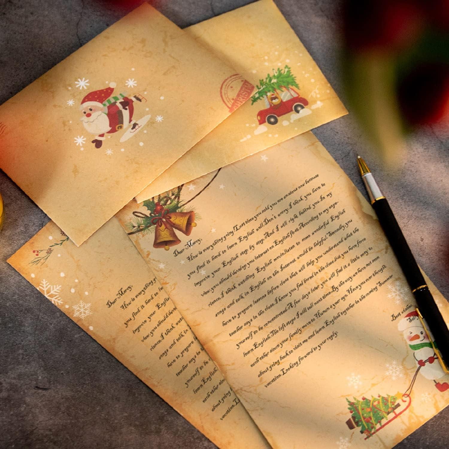 Weihnachts Briefpapier Umschlag Set 24 Stück Weihnachtskarte