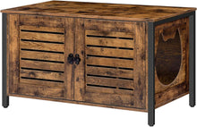 Katzenklo Schrank mit Lamellentür Vintagebraun 80x45x50,5 cm