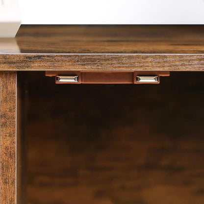 Katzenklo Schrank für Katzentoilette mit 4 Eisenfüßen Vintagebraun 80 x 45 x 50,5 cm