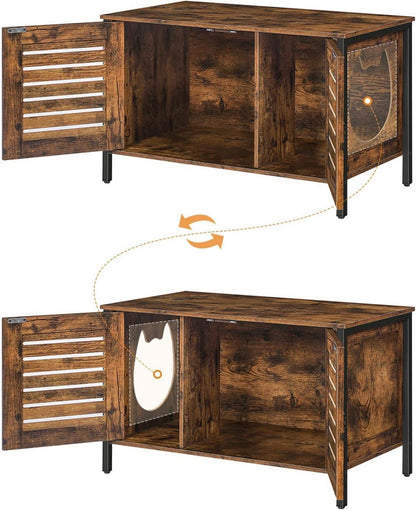 Katzenklo Schrank Lamellentür Vintage 80 x 45 x 50.5 cm