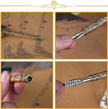 Vintage Kalligraphie Schreibfeder Set Geschenkbox mit Tinte