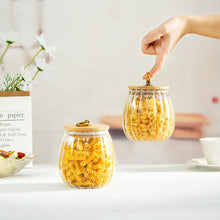 Luftdichte Vorratsdosen-Set 3tlg. 750ml Deko Glas mit Deckel