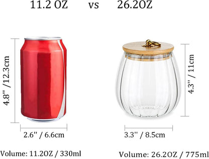Luftdichte Vorratsdosen 3er Set 750ml Glas mit Deckel & Etiketten