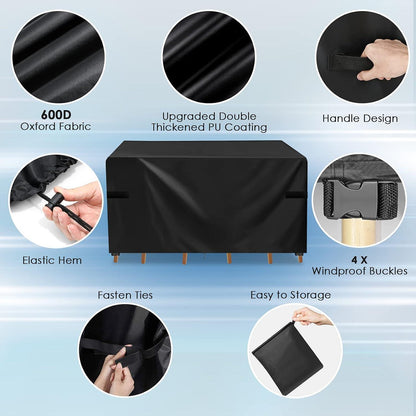 Gartenmöbel Abdeckung Wasserdicht Winterfest 200x165x80cm