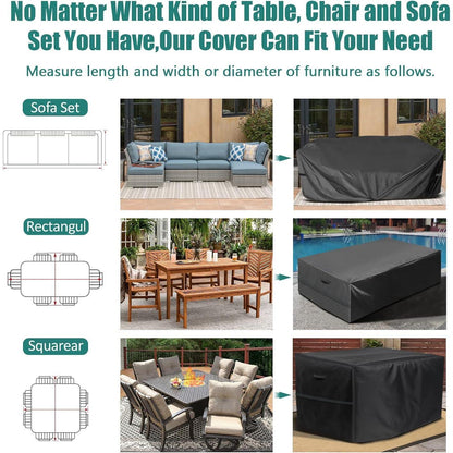 Gartenmöbel Abdeckung Wasserdicht Winterfest 200x165x80cm