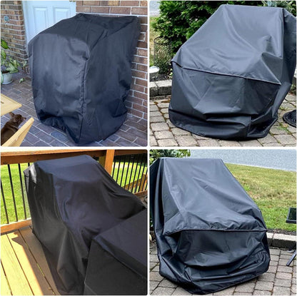 Gartenstuhl Abdeckung 64x64x120cm wetterfest Schwarz Oxford Gewebe