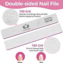 18er Pack Nagelfeilen 100/180 Grit Doppelseitige