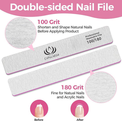 18er Pack Nagelfeilen 100/180 Grit Doppelseitige