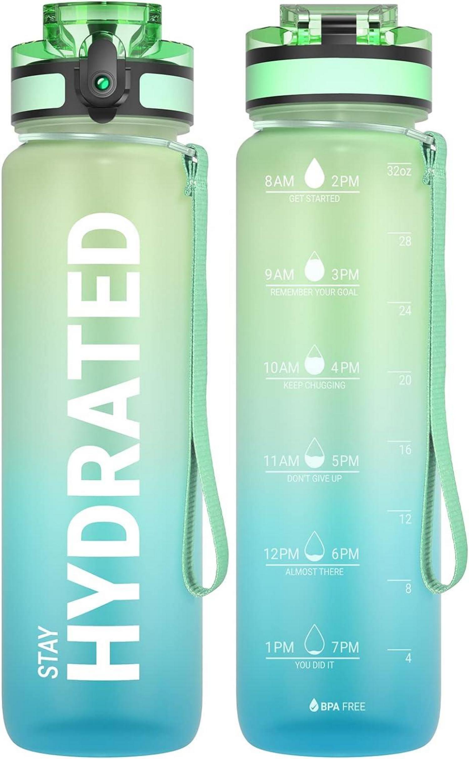 Sport Trinkflasche BPA-frei Tritan 1L Auslaufsicher Gym Yoga