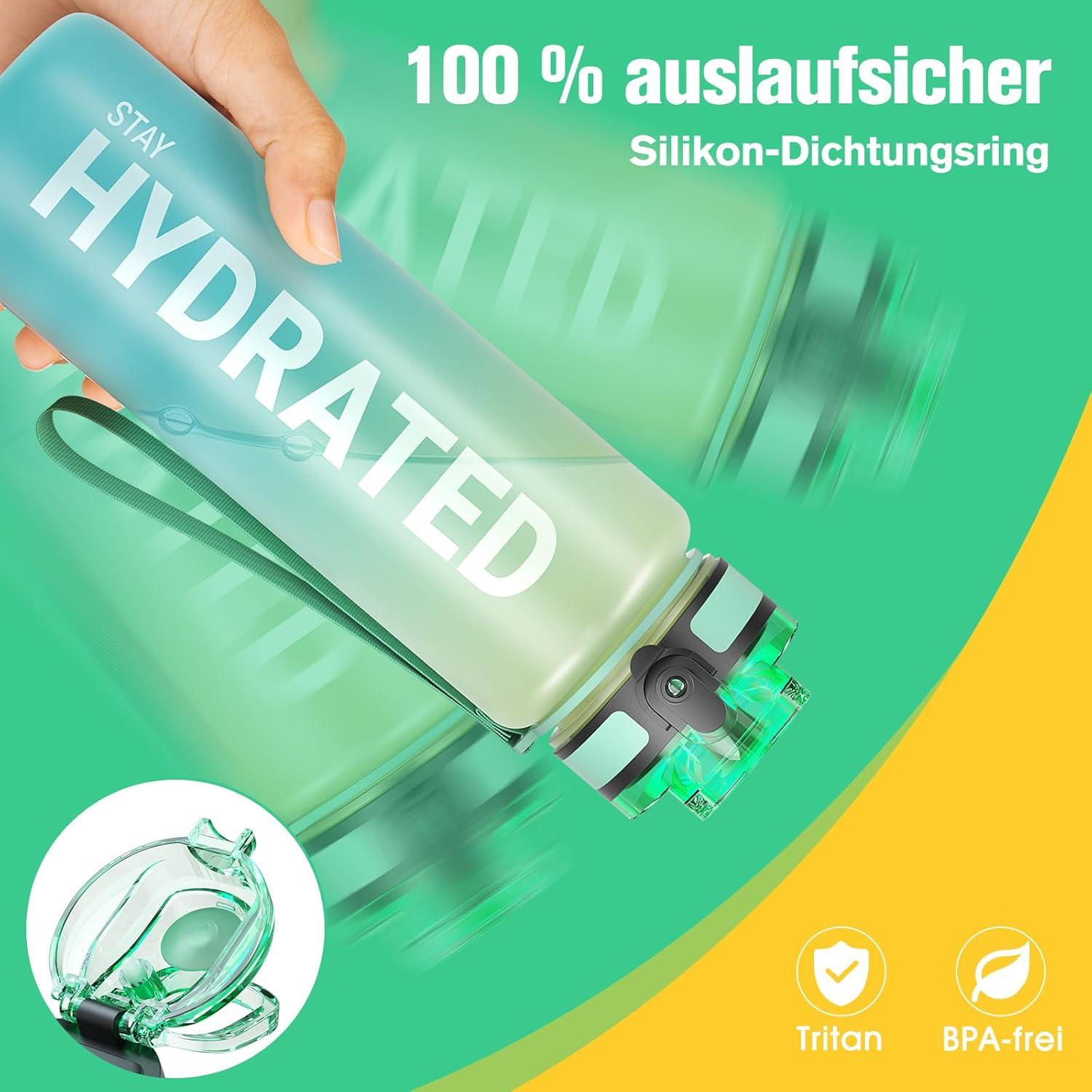 Sahara Sailor Trinkflasche BPA-frei Tritan 1L 500ML 750ML