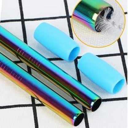 24oz Bubble Tea Becher mit Strohhalm und Deckel, 2er Set