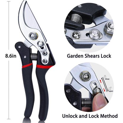 Professionelle Gartenschere SK5-Stahl 25mm Rosenschere