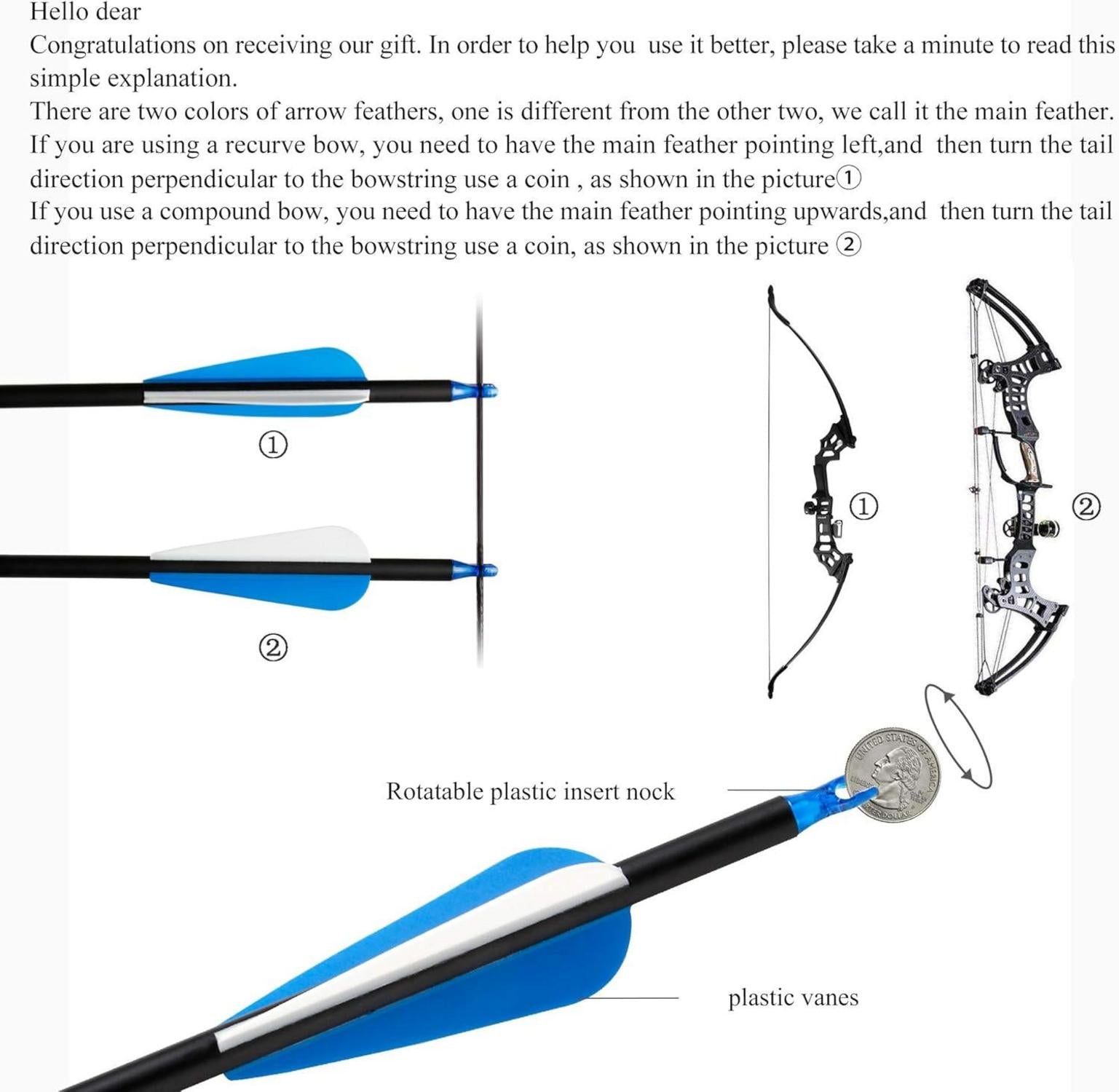 REAWOW Recurvebogen Set Erwachsene Anfänger 30lbs Carbon Arrows