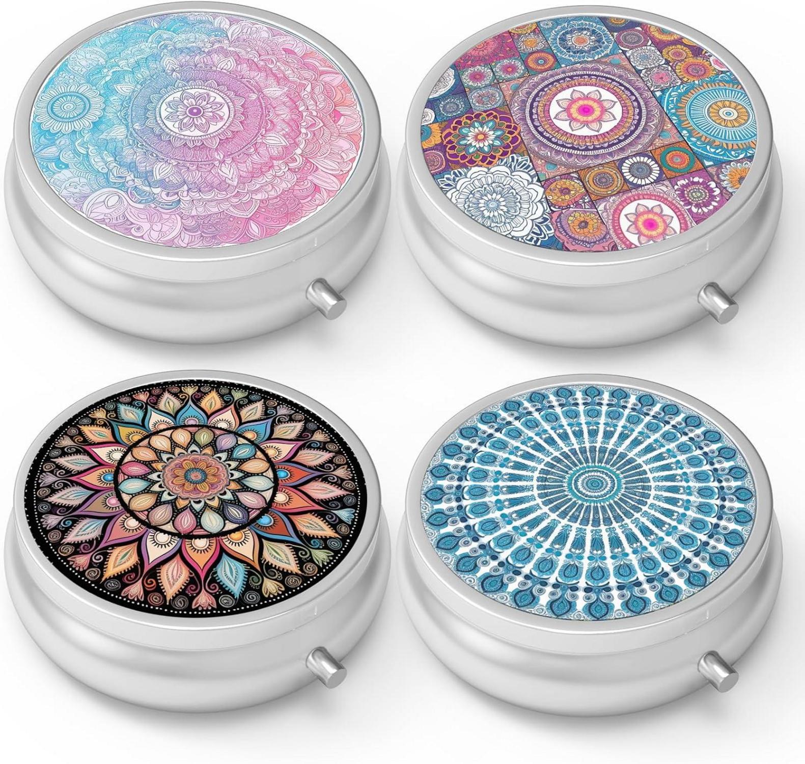 Pillendose 3 Fächer Medizin Tablet Vitamin Organizer für Geldbörse