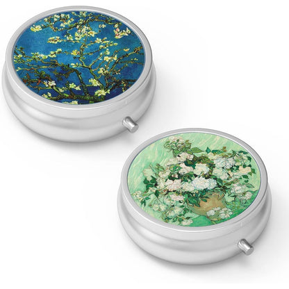 Pillendose 3 Fächer Medizin Tragbare Pillendose Metall