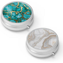 Pillendose 3 Fächer Metall Medizin Vitamin Organizer (2