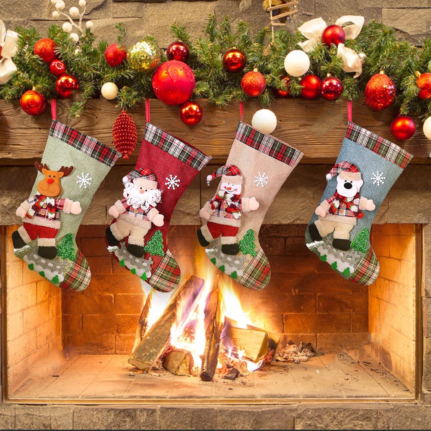 Nikolausstrumpf Set 4er Große Weihnachtsstiefel Befüllen