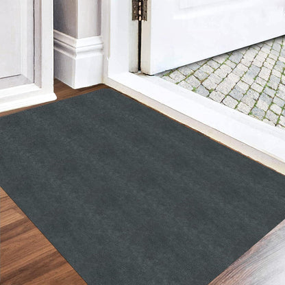 DFIONC Fußmatte innen Dunkelgrau 60x90 cm waschbar