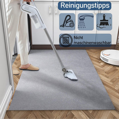 DFIONC Fußmatte innen Dunkelgrau 60x90 cm waschbar