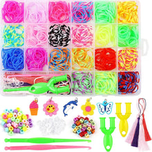 Loom Bänder Set 900 Stück Gummis Zubehör Häkelnadeln DIY