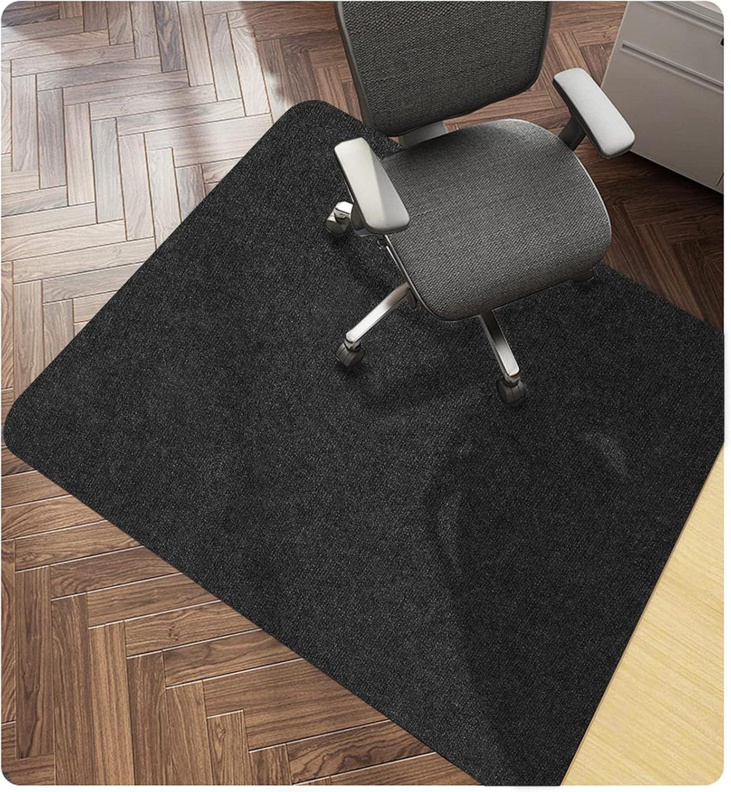 Hartboden-Stuhlunterlage 90x140 cm 4mm Schwarz