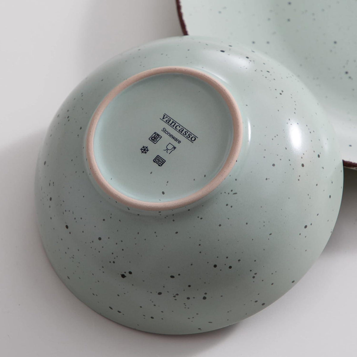 48-teiliges Steingut Tafelservice im Vintage Design, Mehrfarbig