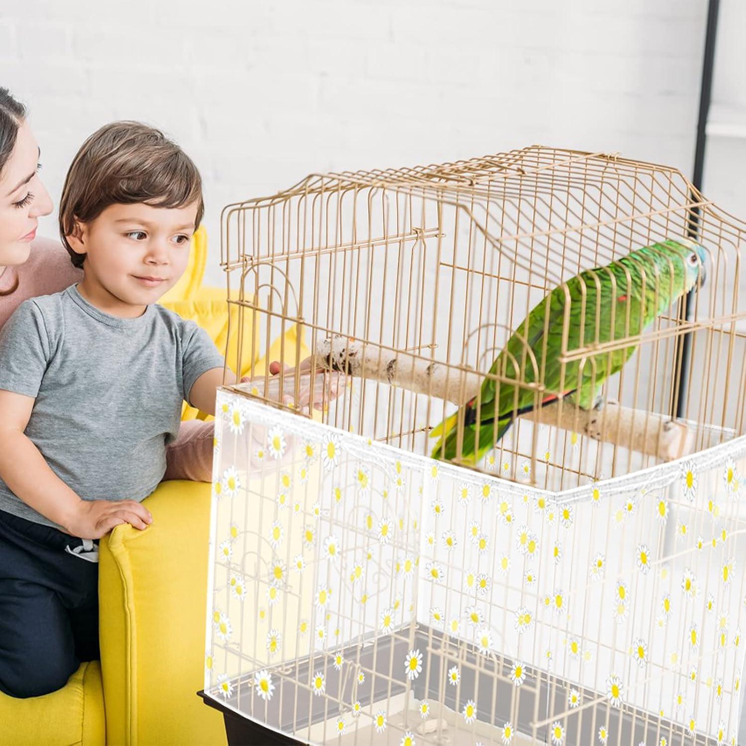 Vogelkäfig Abdeckung Gänseblümchen Design 78,7 x 15,7 Zoll