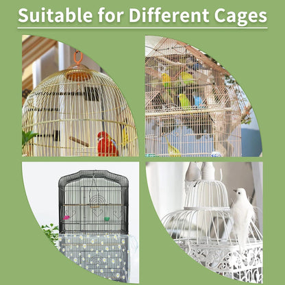 Vogelkäfig Abdeckung Gänseblümchen Design 200 x 40 cm Weiße