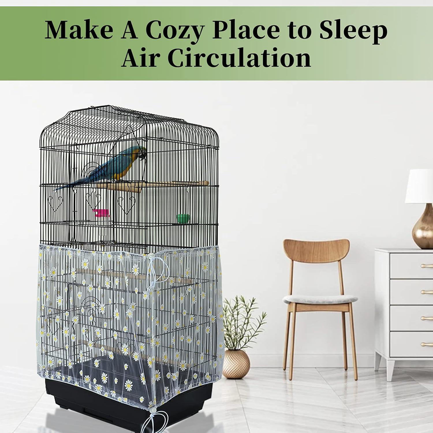 Vogelkäfig Abdeckung Gänseblümchen Design 78,7 x 15,7 Zoll