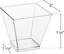 50 Stück Dessertbecher mit Löffeln, 2oz Kunststoff Cups Set