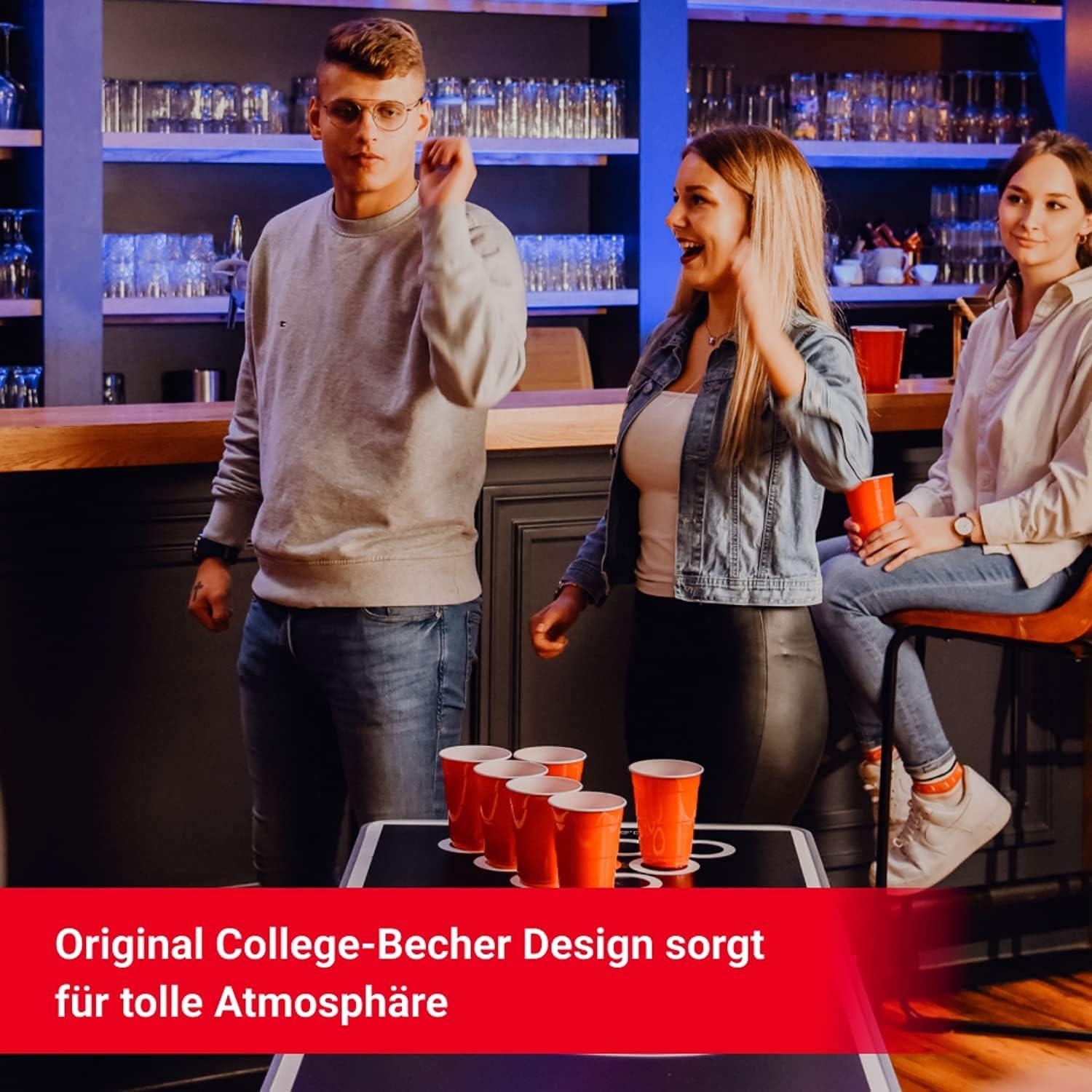 Beer Pong Becher Set 50 Becher 5 Bälle 473ml Partybecher