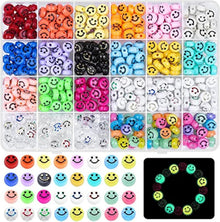 480 Stück Bunte Acryl Smiley Perlen DIY Bastelset