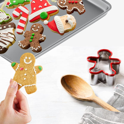 Weihnachts-Ausstecher-Set Lebkuchenmann Schneeflocke Weihnachtsbaumform