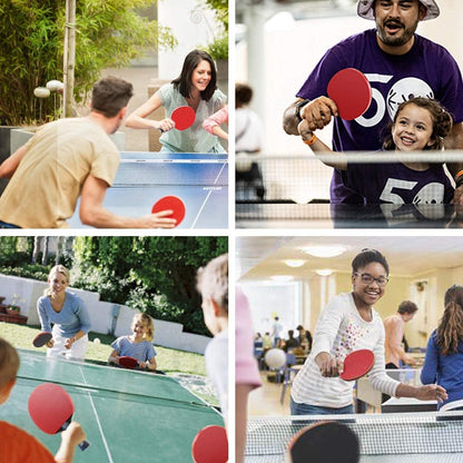 Tischtennisschläger Set mit Tasche, 2 Schläger, 3 Bälle