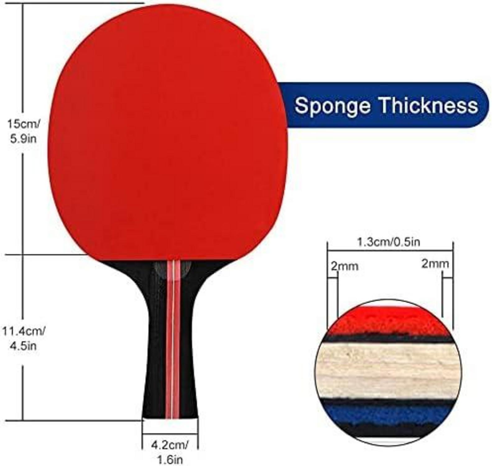 Tischtennisschläger Set 2 Schläger 3 Bälle Tasche Ping Pong Set