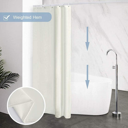 Duschvorhang Antischimmel Polyester Wasserabweisend Beige 90x180