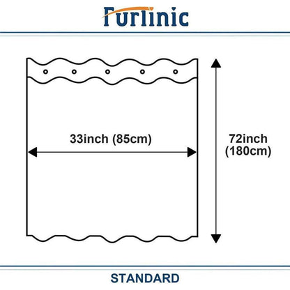 Schmaler Duschvorhang Grau 80x180 cm – Schimmelresistent & Waschbar
