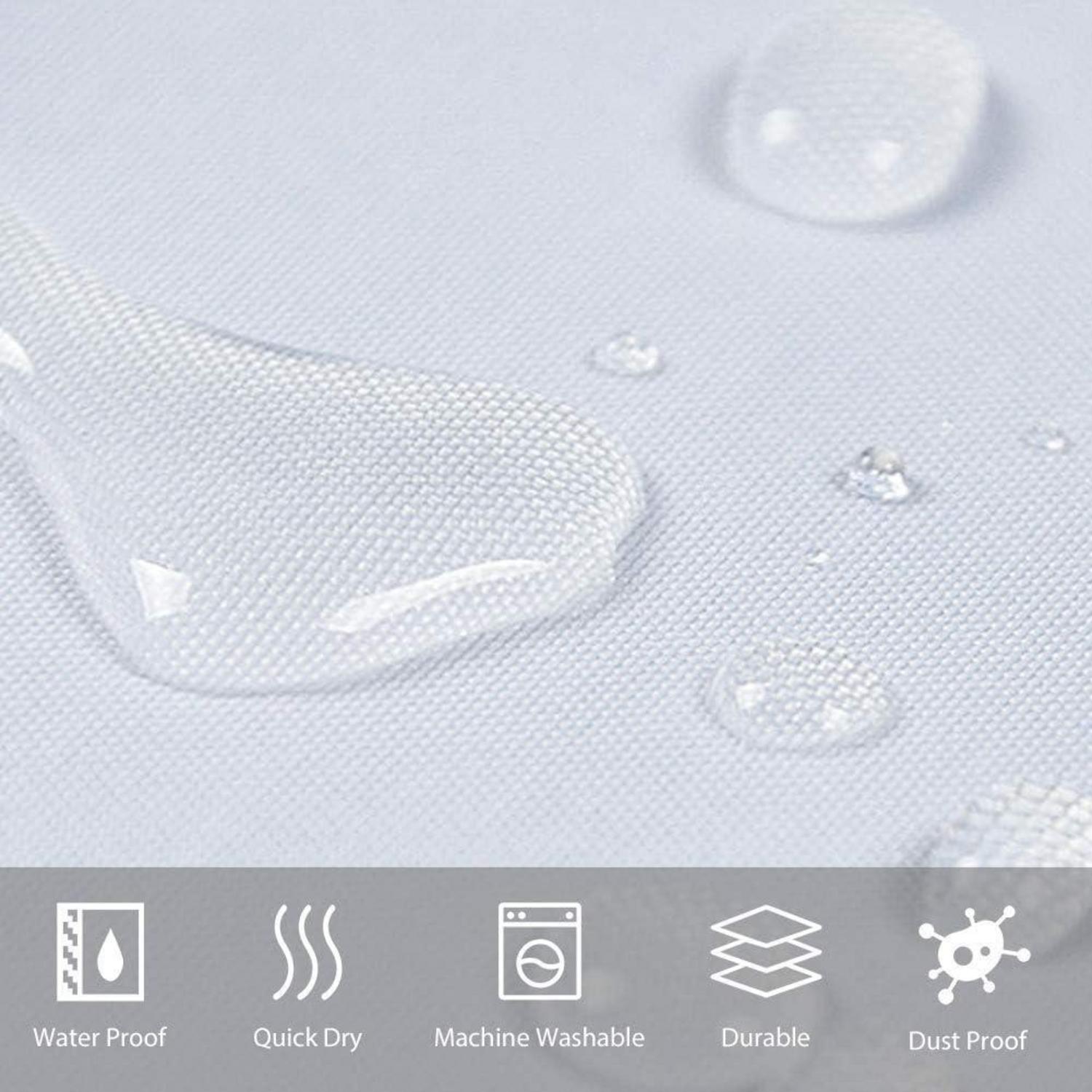 Furlinic Schmaler Duschvorhang Eck Dusche Polyester Stoff