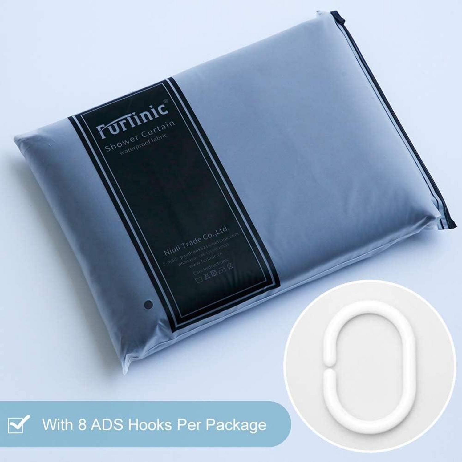 Modern und praktisch: Duschvorhang Polyester wasserabweisend 90x180 cm