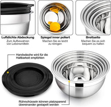 HaWare Edelstahl Rührschüssel Set mit 5 Schüsseln