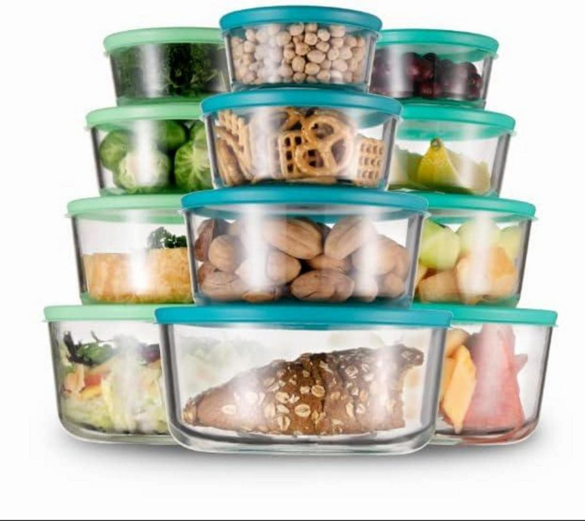 Vorratsdosen Glas Salatschüssel Frischhaltedosen