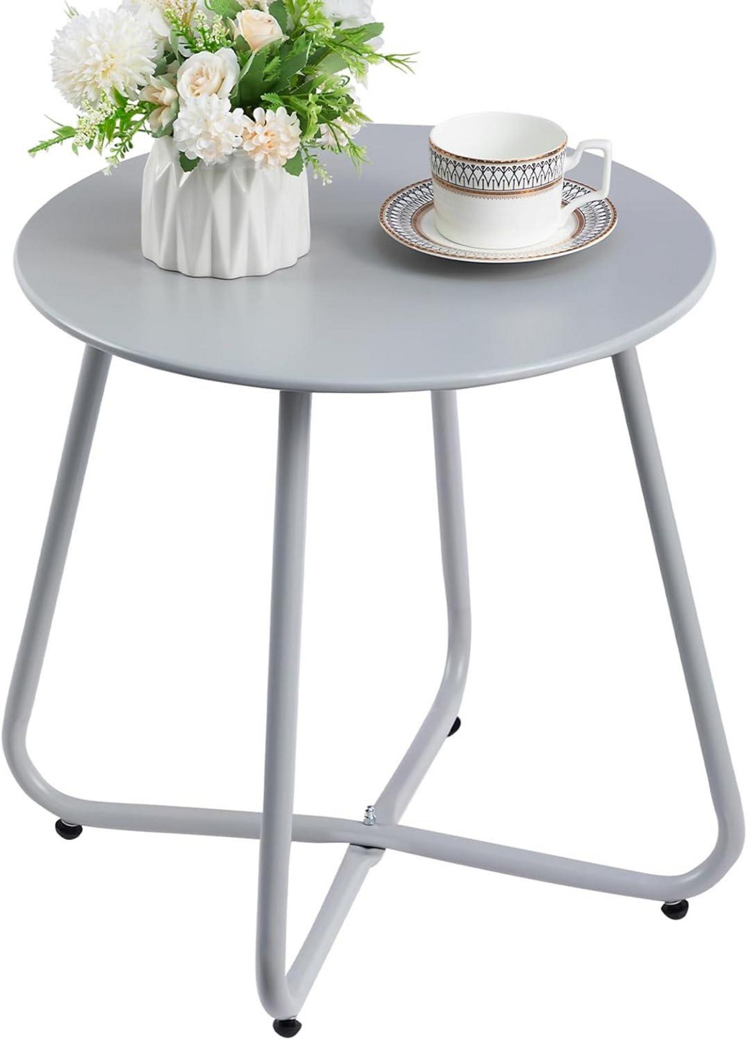 Beistelltisch Outdoor Gartentisch Balkontisch Runder Patio Kaffeetisch