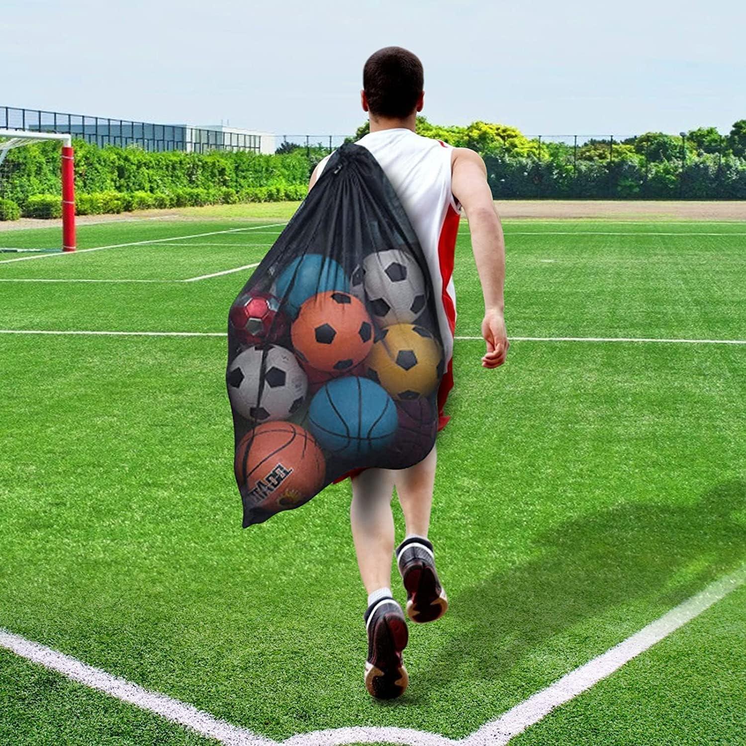 Extra große Netzballtasche für Teamarbeit, verstellbarer Schultergurt