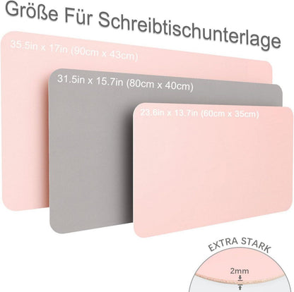 Oterri Schreibtischunterlage Mauspad Doppelseitig
