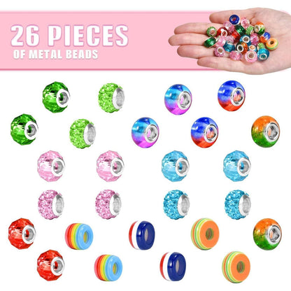 DIY Armband Set Mädchen Geschenkbox Kristallperlen Einhorn